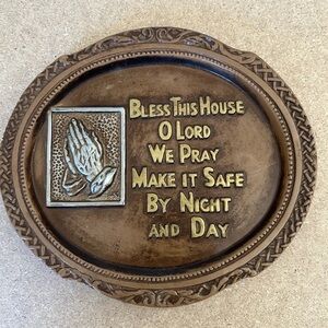 Bless This House Prayer Wall Plaque